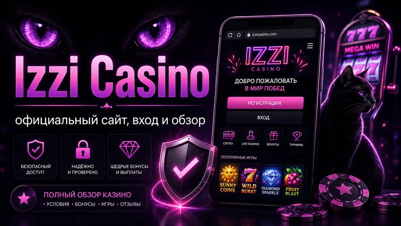 Izzi Casino официальный сайт: вход, зеркало и обзор
